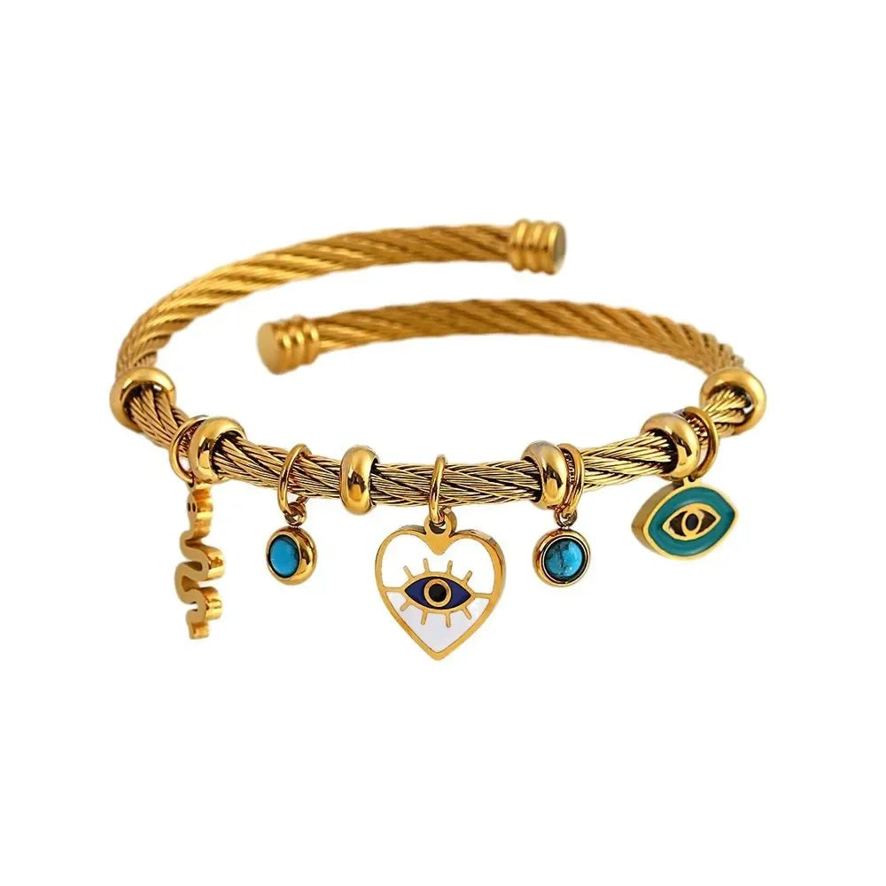"Sogno d'Oro" – Devil's Eye Elastic Bracelet By Enzo Bellari®