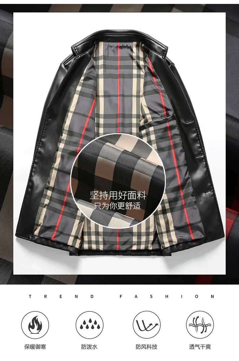 "Vento Slim" – PU Leather Jacket By Enzo Bellari®