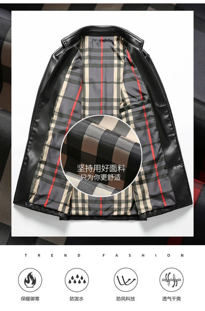 "Vento Slim" – PU Leather Jacket By Enzo Bellari®