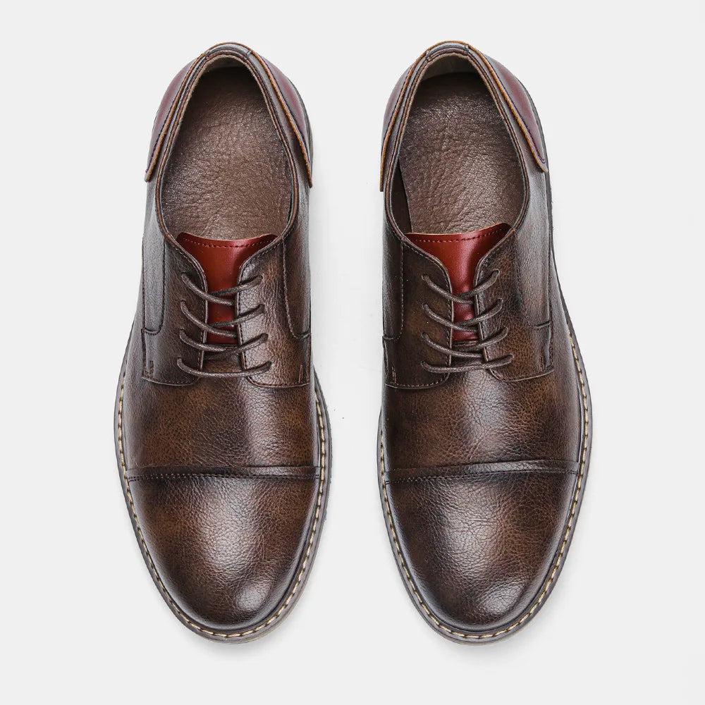 "Epoca Dorata" – Brogue Leather Oxfords By Enzo Bellari®