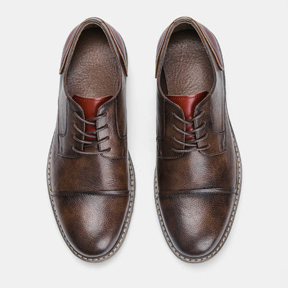 "Epoca Dorata" – Brogue Leather Oxfords By Enzo Bellari®