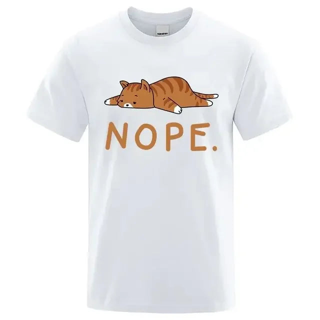 "Gatto Ribelle" – NOPE Cat T-shirt By Enzo Bellari®
