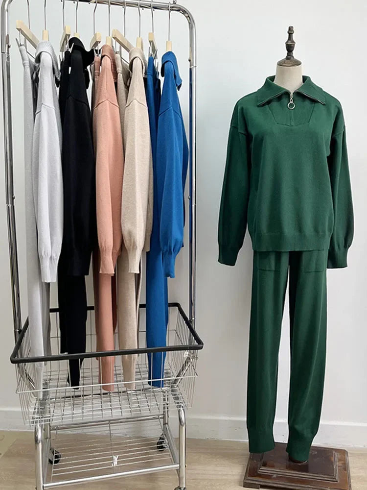 "Cielo Stellato" – Knit Sweater & Jogger Set By Enzo Bellari®