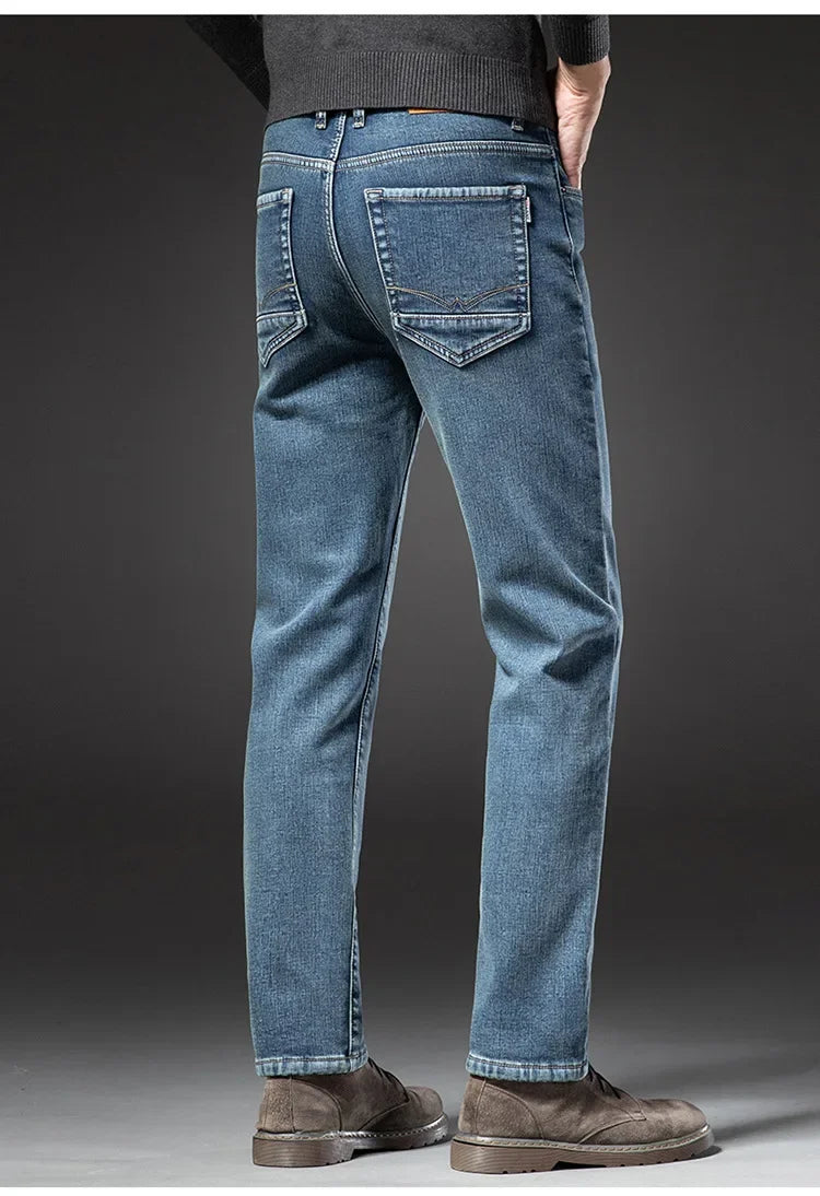 "Linea Invernale" – Fleece Straight Jeans By Enzo Bellari®