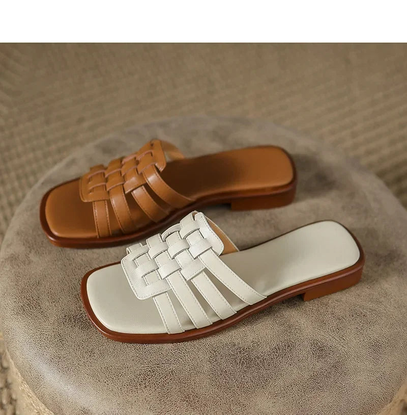 "Stile Romano" – Leather Roman Slippers By Enzo Bellari®