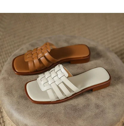 "Stile Romano" – Leather Roman Slippers By Enzo Bellari®