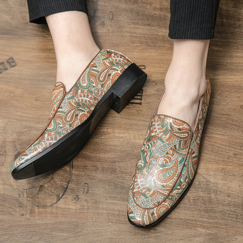 "Stampa Nobile" – Printed Leather Loafers By Enzo Bellari®