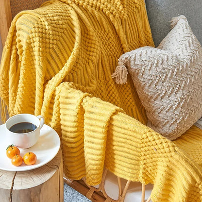 "Cielo Stellato" – Nordic Knit Sofa Blanket By Enzo Bellari®