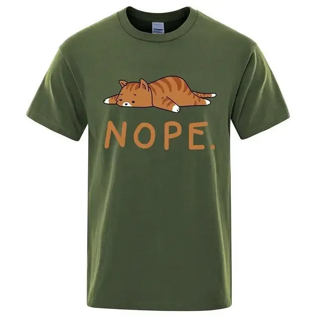 "Gatto Ribelle" – NOPE Cat T-shirt By Enzo Bellari®