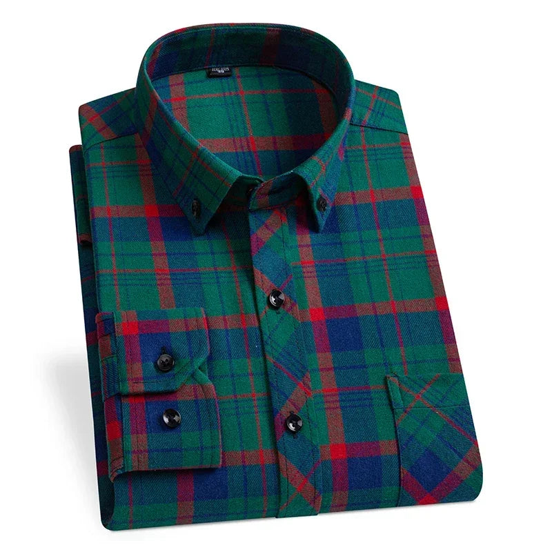"Quadro Morbido" – Flannel Plaid Shirt By Enzo Bellari®