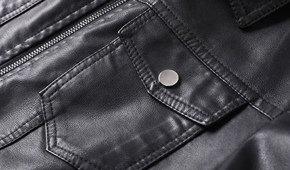 "Vento d’Ottobre" – Leather Lapel Jacket By Enzo Bellari®