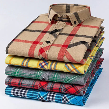 "Quadro Morbido" – Flannel Plaid Shirt By Enzo Bellari®