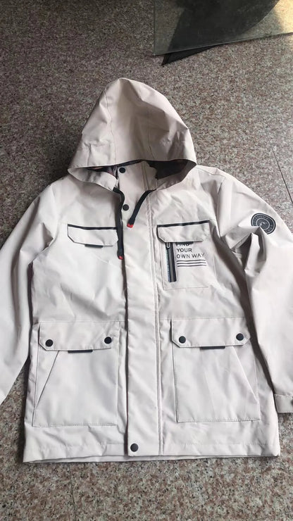 "Vera Luce" – Hooded Windbreaker Jacket By Enzo Bellari®