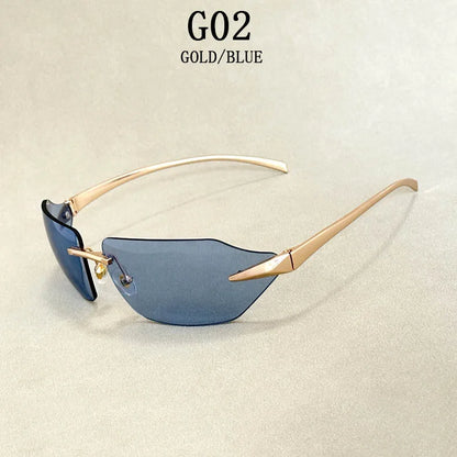 "Sole di Capri" – Rimless Vintage Sunglasses By Enzo Bellari®