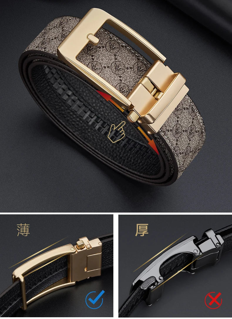 "Cintura Automatica" – Buckle Leather Belt By Enzo Bellari®