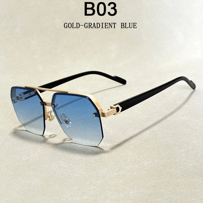 "Vista Leggera" – Semi-Rimless Sunglasses By Enzo Bellari®