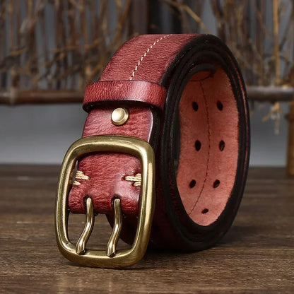 "Cintura Viva" – Cowskin Leather Belt By Enzo Bellari®