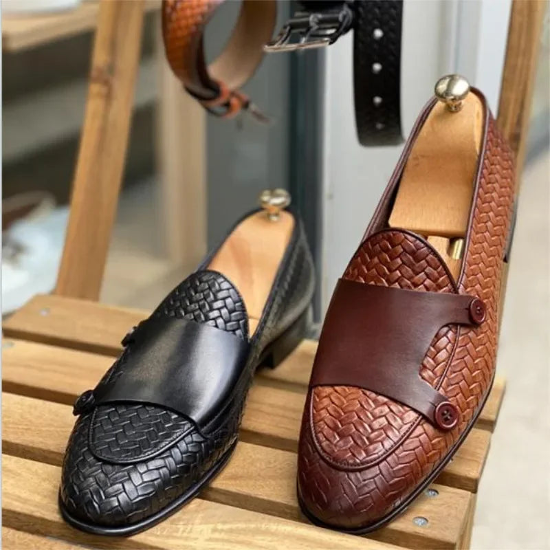 "Intreccio Morbido" – PU Loafers Patterned By Enzo Bellari®