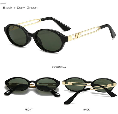 "Vista Antica" – Oval Retro Sunglasses By Enzo Bellari®