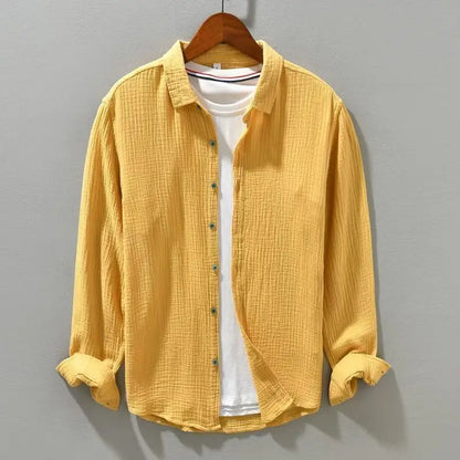 "Fior di Vento" – Pleated Yarn Shirt By Enzo Bellari®