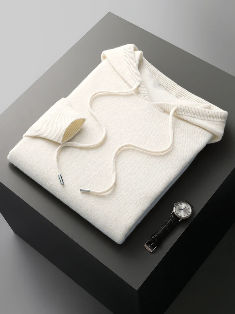 "Fior di Vento" – Cashmere Merino Wool Hoodie By Enzo Bellari®
