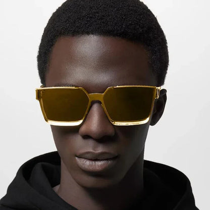 "Sole Dorato" – Square Gold Sunglasses By Enzo Bellari®