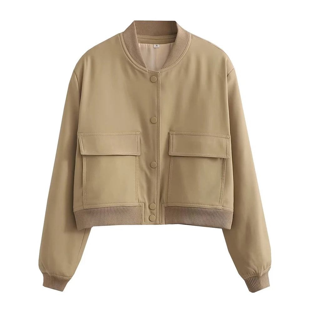 "La Bomber" – Women’s Jacket with Pockets By Enzo Bellari®