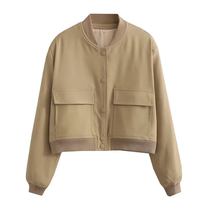 "La Bomber" – Women’s Jacket with Pockets By Enzo Bellari®