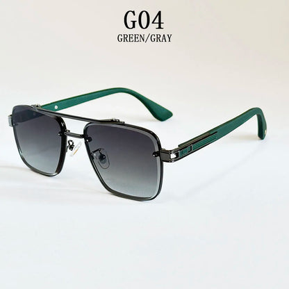 "Oro di Mare" – Luxury Square Rimless Sunglasses By Enzo Bellari®