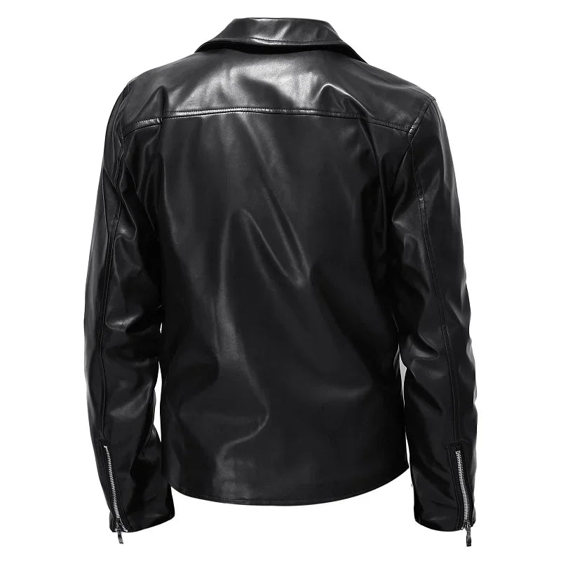 "Oro di Mare" – Casual Leather Motorcycle Jacket  By Enzo Bellari®