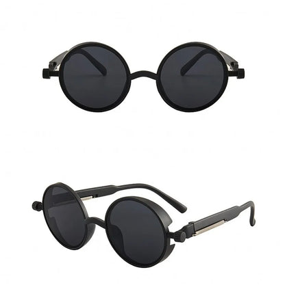 "Occhio Antico" – Steampunk Round Sunglasses By Enzo Bellari®