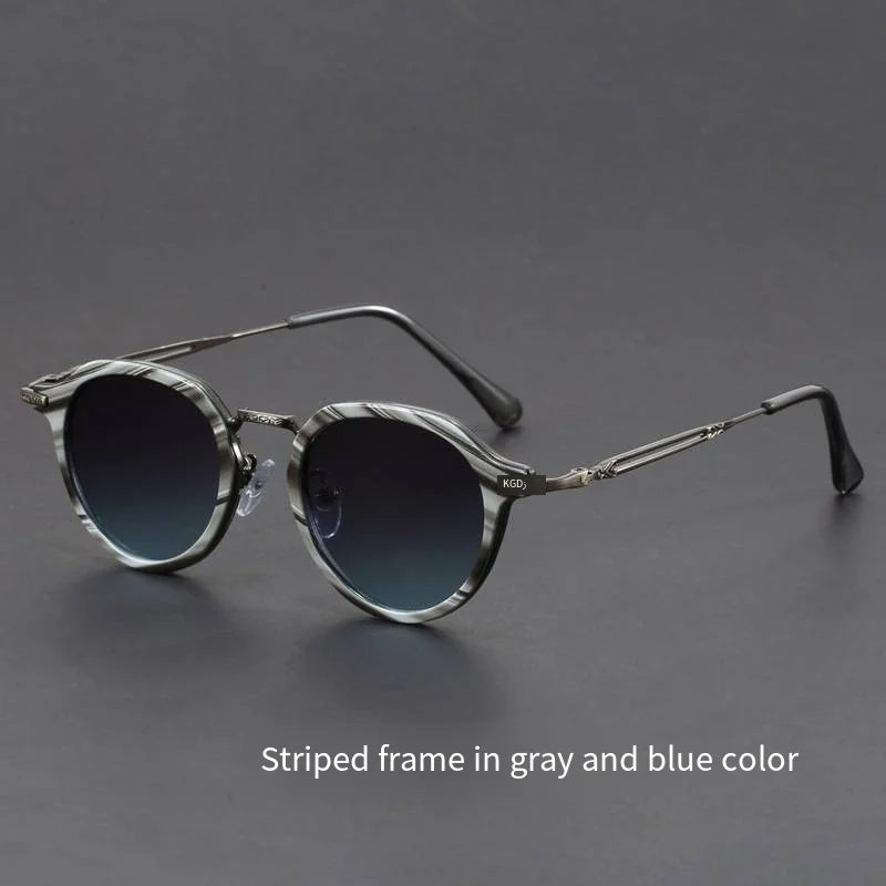 "Oro di Mare" – Metal Round Frame Sunglasses By Enzo Bellari®