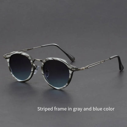 "Oro di Mare" – Metal Round Frame Sunglasses By Enzo Bellari®