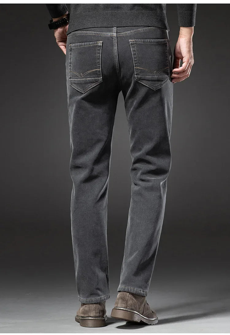 "Linea Invernale" – Fleece Straight Jeans By Enzo Bellari®