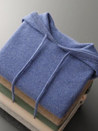 "Fior di Vento" – Cashmere Merino Wool Hoodie By Enzo Bellari®