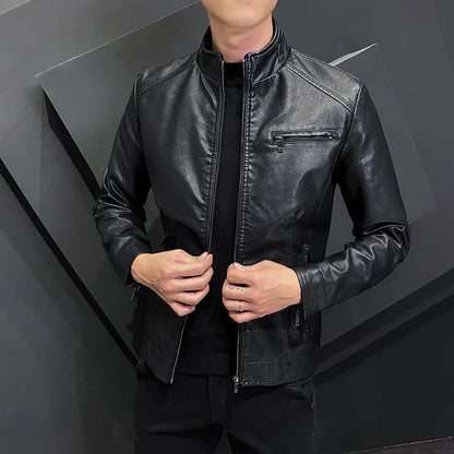 "Luce di Mare" – Slim Fit Motorcycle Leather Jacket By Enzo Bellari®