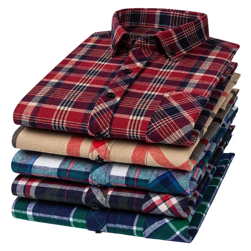 "Quadro Morbido" – Flannel Plaid Shirt By Enzo Bellari®