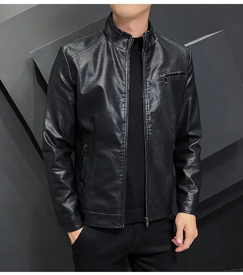 "Luce di Mare" – Slim Fit Motorcycle Leather Jacket By Enzo Bellari®