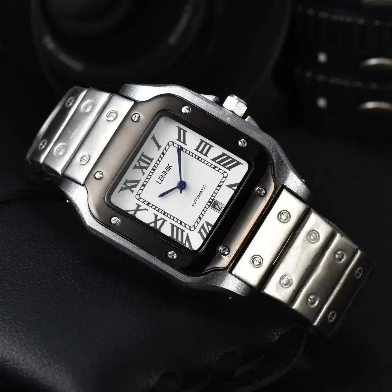 "Oro di Mare" – Stainless Steel Square Watch By Enzo Bellari®