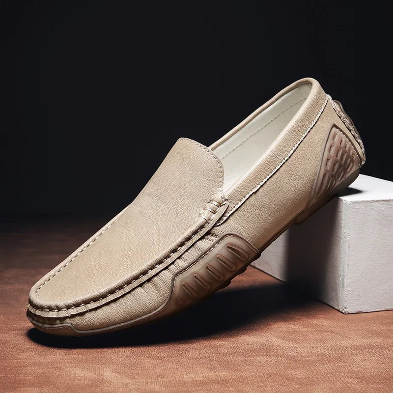 "Cammino Semplice" – Casual Leather Loafers By Enzo Bellari®