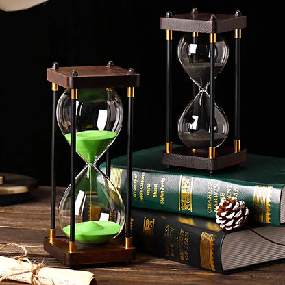 "Fior di Vento" – Vintage Wooden Hourglass Timer By Enzo Bellari®