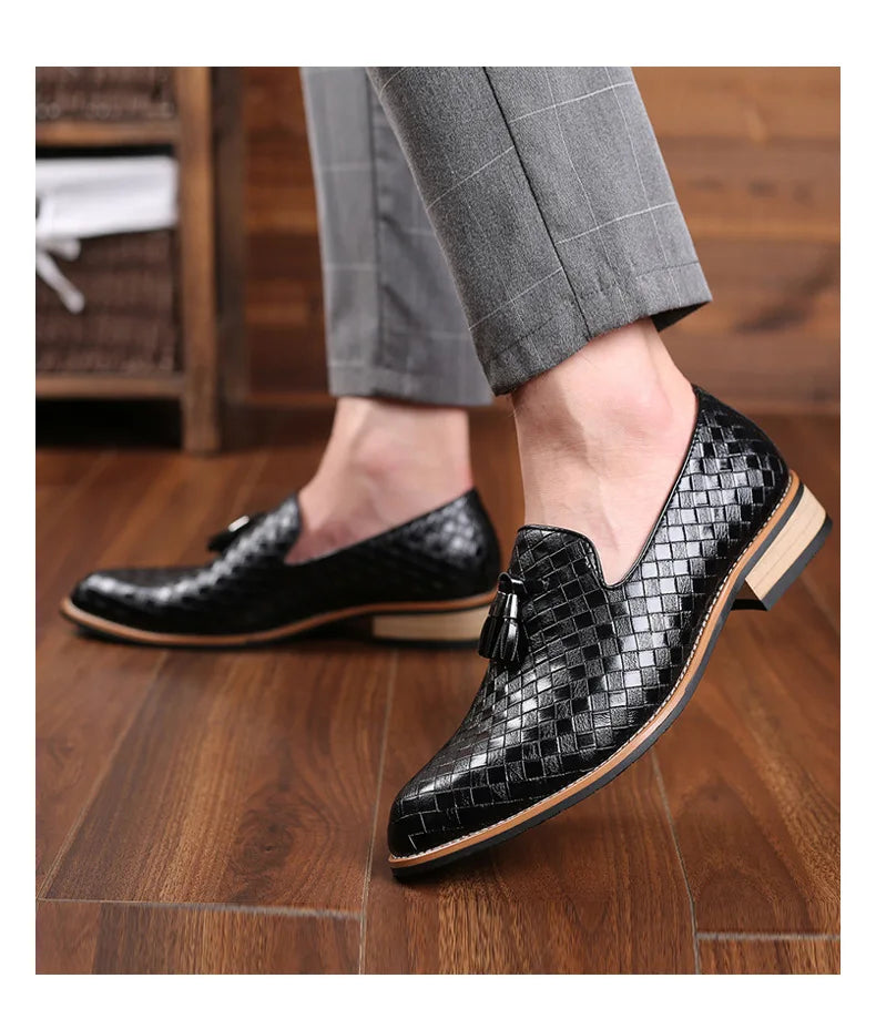 "Alto Vento" – Fringe Leather Loafers