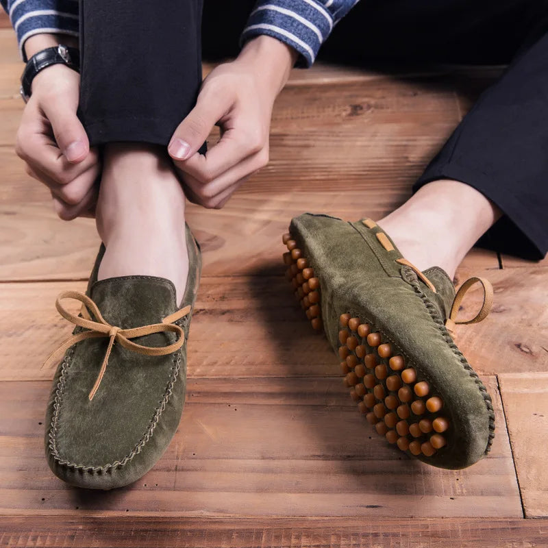 "Nodo Soffice" – Suede Lace-up Loafers By Enzo Bellari®