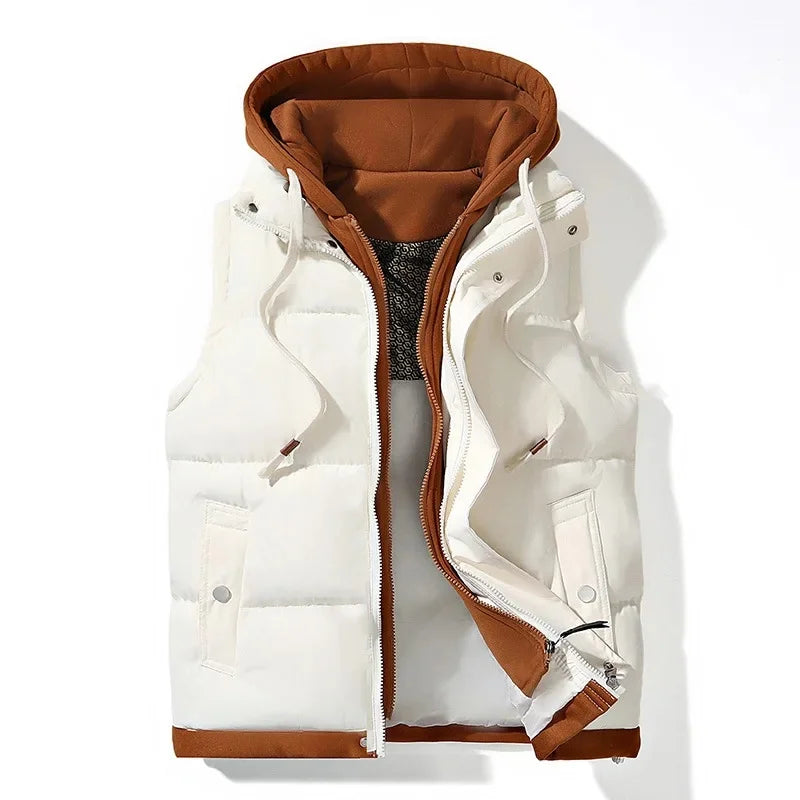 "Ombra Fredda" – Hooded Down Vest By Enzo Bellari®