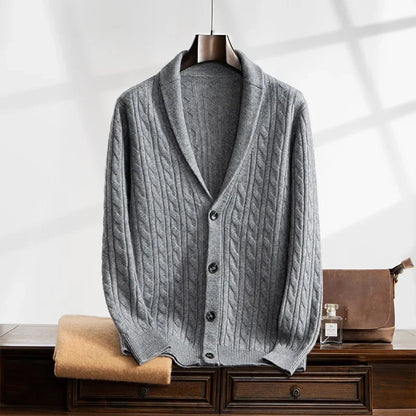 "Nodo Classico" – Knitted V-Neck Cardigan By Enzo Bellari®