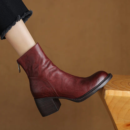 "Tacchi Corti" – Leather Ankle Boots By Enzo Bellari®