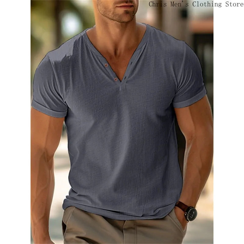 "Il Semplice" – V-Neck Summer T-Shirt By Enzo Bellari®