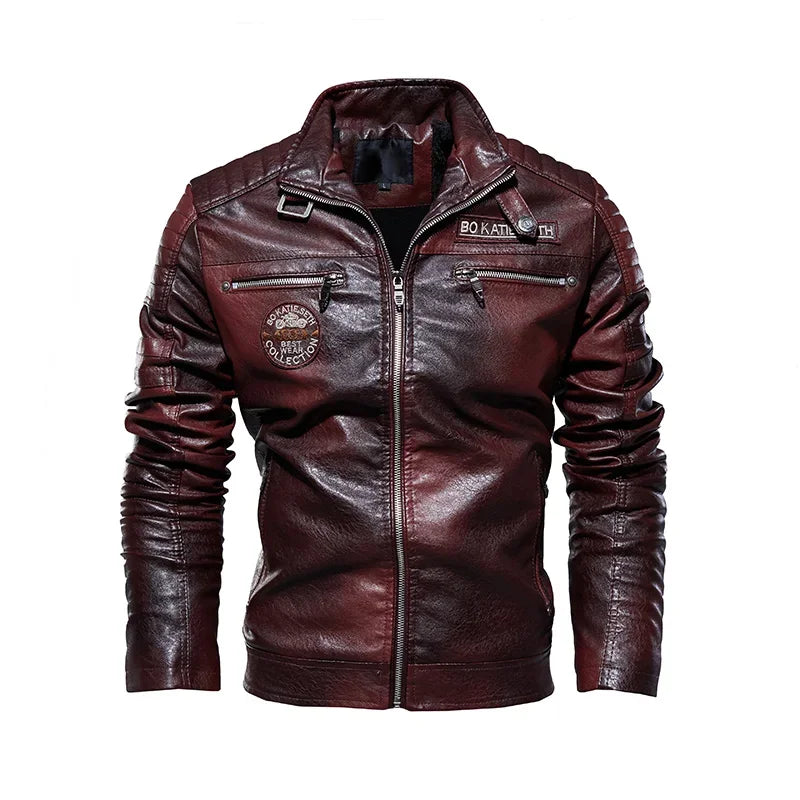 "Strada Gelida" – Fleece Leather Jacket By Enzo Bellari®