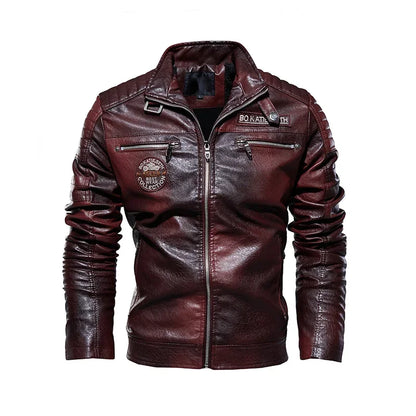 "Strada Gelida" – Fleece Leather Jacket By Enzo Bellari®