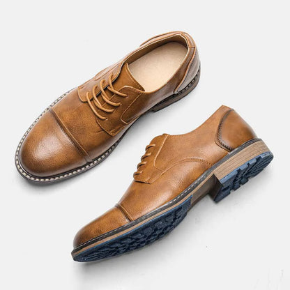 "Epoca Dorata" – Brogue Leather Oxfords By Enzo Bellari®